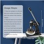 forplubossmmp Échantillonneur Tissu Pressé À La Main De 100 Cm²,Instrument Mesure Poids en Grammes,Simple D'utilisation,Pratique