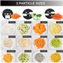 Robot Culinaire éLectrique 3 En 1 - Coupe-LéGumes, Trancheuse, RâPe | Coupe-LéGumes Automatique 100W Hachoir à LéGumes Et Fruits