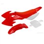 Vuzmode Kits de carénage en Plastique CRF50 + Mousse Souple à Texture givrée Rouge impressionnante, for Coussin de siège fixé au