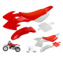 Vuzmode Kits de carénage en Plastique CRF50 + Mousse Souple à Texture givrée Rouge impressionnante, for Coussin de siège fixé au