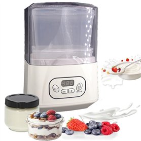 JMbpkduHs Yaourtière 1l Entièrement Automatique - Yaourtière Domestique à Température Réglable - Multicuiseur Fermenteur Natto -