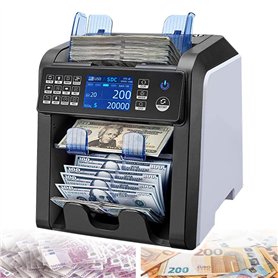 JMbpkduHs Machine à Compter Et à Distribuer l'argent avec Poche De Rejet