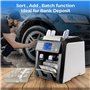 JMbpkduHs Machine à Compter Et à Distribuer l'argent avec Poche De Rejet, Détection des Faux Billets 2 Cis/UV/MG/IR, Compteur De