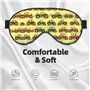 Green Fields Masque doux pour les yeux Motif machine agricole Idéal pour le voyage/le bureau/le yoga/la sieste