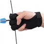 Cunlvyyds Gants de tir à l'arc Trois Gants de Protection des Doigts Arc en Cuir avec Gardiens pour Les Jeunes Adultes débutants 
