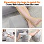 Repose Pied Gonflable, Voyage Oreiller 3-Couche Polyvalent Repose-pieds Réglables en Hauteur Coussin Jambe avec Sac de Gonflage 