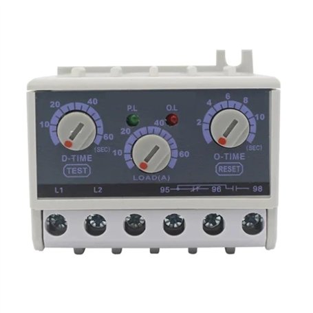 Relais de surcharge électronique à inductance 5-60 A Relais de protection contre la perte de phase Délai de déclenchement de dém