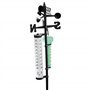 Station météorologique sans fil avec support de rotation 55 '' Station météorologique de configuration facile avec une jauge plu