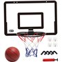 Porte de Basket-Ball de Basket-Ball Set Suspendu PVC Panier Ballon Ballon Porte avec Une Balle et Une Pompe et 4 Crochets pour L