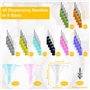 Qivine 152 Pièces Outils et Fournitures de Poterie, Bouteilles Applicatrices de Précision en Céramique avec Embout pour Glaçures