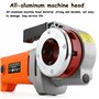 Fileteuse électrique pour tuyaux, 2 300 W, avec 6 matrices, kit d'entraînement portatif robuste, moteur en cuivre, fileteuse por