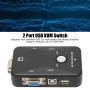 Commutateur KVM USB 2 Ports 1920x1440 Commutateur KVM Double Moniteur 2 Ports pour WIN95 98 98SE 2000 M