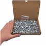 Lot de 400 vis à bois peintes 4,2 x 19 mm, vis métalliques autotaraudeuses tête de réglage modifiée Phillips Tête gaufrée (400, 