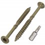 Lot de 300 vis de finition anti-corrosion avec tête fraisée/Torx