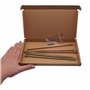 Marcopol Lot de 6 vis à bois en acier zingué jaune Tête Torx Type 17 Tête fraisée Vis à panneaux d'aggloméré 6,0 x 200 mm