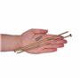 Marcopol Lot de 6 vis à bois en acier zingué jaune Tête Torx Type 17 Tête fraisée Vis à panneaux d'aggloméré 6,0 x 200 mm