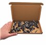 Marcopol Lot de 60 vis Torx en métal pour toiture - 4,8 x 35 mm - Vis autoperceuses peintes avec rondelles en EPDM - Vis à tôle 
