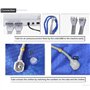 Machine Professionnelle Drainage Lymphatique, Pression D'air Jambes Taille Bras Detox Massage Beauté Corps Sculpt Instrument Min