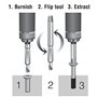 PROtastic® Extracteur de vis endommagées (pour enlever les vieilles vis du bois) : enlevez facilement les vis dénudées ou endomm