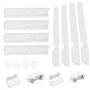 GC GLOBALCOMMERCE Kit de 4 Guides Porte réfrigérateur à encastrer