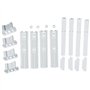 GC GLOBALCOMMERCE Kit de 4 Guides Porte réfrigérateur à encastrer, Universel