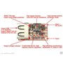 TECNOIOT 5pcs 6-24V 24V 12V to 5V USB Step Down Module DC-DC Converter | 5 pièces DC-DC Module Buck 6-24V 12V / 24V à 5V 3A USB 