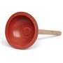 T&B Déboucheur WC avec poignée de 430 mm et tasse de 150 mm Rouge