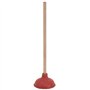 T&B Déboucheur WC avec poignée de 430 mm et tasse de 150 mm Rouge