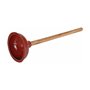 T&B Déboucheur WC avec poignée de 430 mm et tasse de 150 mm Rouge