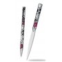 Coffret cadeau avec stylo et ouvre-lettre Mackintosh rose et noir