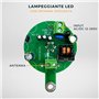 WallMall - Clignotant universel à LED 3 W de 12 V à 265 V AC/DC avec antenne intégrée pour portail automatique barres de garage 