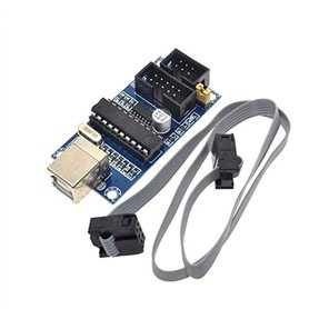 TECNOULAB 1 pièces USBtinyISP AVR USB Minuscule Programmeur de Chargeur de démarrage fai avec câble de Programmation