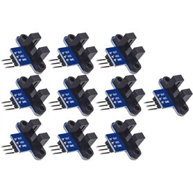 TECNOULAB 10 pièces Optocoupleur de détection de capteur de Mesure de Vitesse Optique à Fente Infrarouge