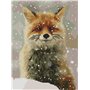 Abillyn Kit de broderie au point de croix Motif renard et neige