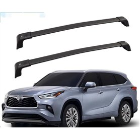 zjxmnb Voiture Toit Barres pour Toyota Highlander 2020 2021 2022 2023