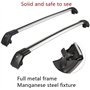 zjxmnb Voiture Toit Barres pour BMW 5er F11 Touring Estate 2011-2016, Aluminium Porte-Bagages Croix Balustrade Transporteur Anti