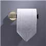 Porte Papier Toilette en Acier Inoxydable Support de Papier Montage Mural Derouleur Papier Or Brossé et Noir Mat Porte Rouleau T