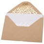 50 Pack Félicitations Card - Cartes de vœux élégantes avec `` Félicitations '' en relief en lettres d'or - pour l'engagement, la