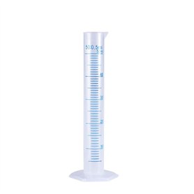 LejeMaek Cylindre de Mesure de Mesure en Plastique Test bécher gradué Conteneur Liquide 50 ML Tube à essai