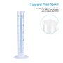 LejeMaek Cylindre de Mesure de Mesure en Plastique Test bécher gradué Conteneur Liquide 50 ML Tube à essai