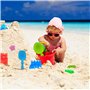 Latebebebe 15pcs Moules de Sable Set Cartoon Cartoon Safe & Fun Sand Toys Educational and Learning Toys for Boys Girls Children 