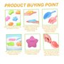 Latebebebe 15pcs Moules de Sable Set Cartoon Cartoon Safe & Fun Sand Toys Educational and Learning Toys for Boys Girls Children 
