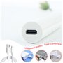 Brrnoo Lampe à Ongles, LED Stylo Manucure Portable Photothérapie Sèche-Ongles UV Lumière Blanc Seul Doigt, Mini Lampe Flash pour