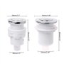 Buwei Bouton de Commutation d'air Poussoir 28mm / 32mm pour Interrupteur d'élimination des déchets de Spa de Baignoire