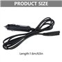 YUOIUX Cordon d'alimentation pour boîte à déjeuner de 1,6 m, 12 V 24 V, cordon d'alimentation électrique chauffant pour boîtes à