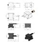 HEXEH Capteur de déplacement Plage de Mesure 3000 mm Option de Sortie analogique programmable IP67 Codeur à câble Position de ti