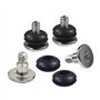 GUMEI Dissipateur de Chaleur 20pcs Boîtier d'Ordinateur Vis Antichoc + Absorption des Chocs 3.5 Pouces HDD Shock