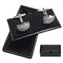ZEKANXX Boîte de rangement en similicuir pour boutons de manchette homme et femme