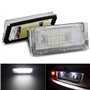 KaTur - 1 Paire de Feux de Plaque d'immatriculation Qook 18 Ampoules LED Blanches pour B MW