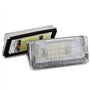 KaTur - 1 Paire de Feux de Plaque d'immatriculation Qook 18 Ampoules LED Blanches pour B MW